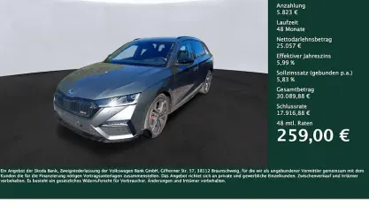 Gebraucht Skoda Octavia RS 200 PS (147 kW) 2023 Graphitegrau metallic Kombi