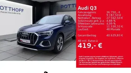 Gebraucht Audi Q3 Advanced 150 PS (110 kW) 2025 Navarrablau metallic SUV