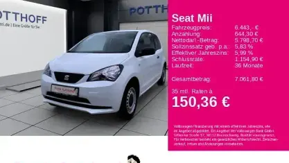 Gebraucht Seat Mii Reference 60 PS (44 kW) 2018 Weiß Kleinwagen