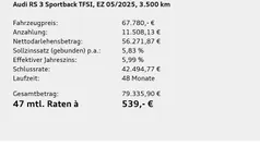 Grau Gebraucht 2025 Audi RS3 Sportback Ambiente Kleinwagen | 67.780 € (Guter Preis)