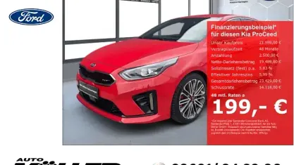 Gebraucht Kia ProCeed Comfort 204 PS (150 kW) 2019 Trackrot Kombi