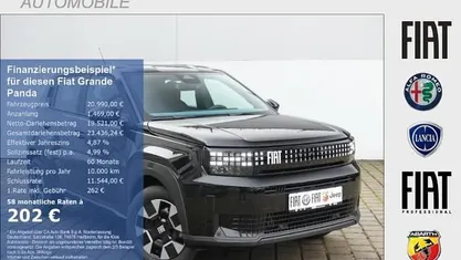 Neu Fiat Grande Panda Business 110 PS (80 kW) 2026 Cinema schwarz Kleinwagen