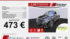 Schwarz (deep black perleffekt) Gebraucht 2022 VW Tiguan Allspace R-line SUV | 40.947 € (Fairer Preis)
