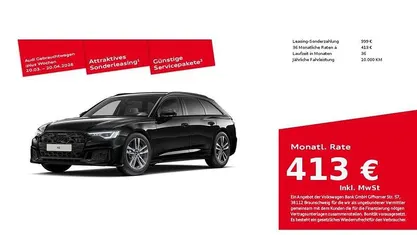 Gebraucht Audi A6 S-Line 299 PS (219 kW) 2025 Mythosschwarz metallic Kombi
