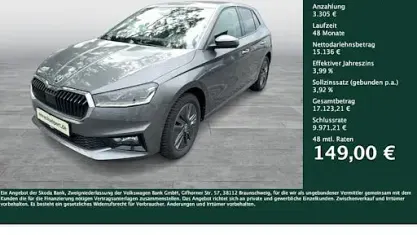 Gebraucht Skoda Fabia Tour 95 PS (69 kW) 2025 Graphitegrau metallic Kleinwagen