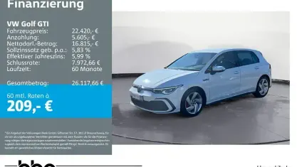 Gebraucht VW Golf VIII GTI 245 PS (180 kW) 2022 Weiß Limousine