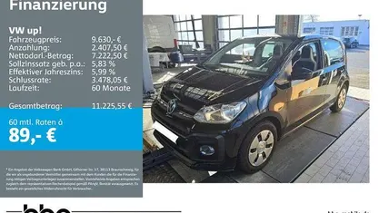 Gebraucht VW up! high up! 90 PS (66 kW) 2017 Schwarz Kleinwagen