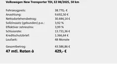 Gebraucht 2025 VW T6.1 Van | 38.770 € (Guter Preis)