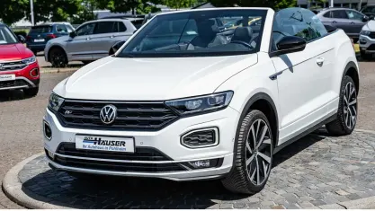 Gebraucht VW T-Roc Cabriolet R-line 150 PS (110 kW) 2021 Weiss Cabrio