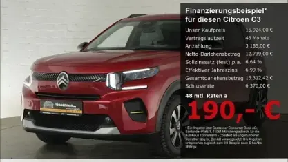 Gebraucht Citroën C3 101 PS (74 kW) 2025 Crystal grau (metallic) SUV