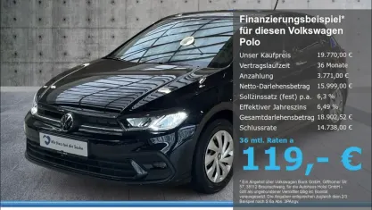 Gebraucht VW Polo Life 95 PS (69 kW) 2024 Schwarz Kleinwagen