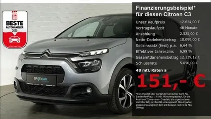 Grau Gebraucht 2020 Citroën C3 Shine Limousine | 12.624 € (Fairer Preis)