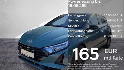Second-hand Hyundai i20 Blackline 90 CP (66 kW) 2024 Verde Hatchback