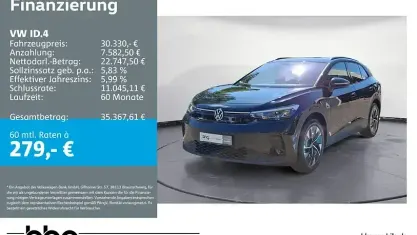 Gebraucht VW ID.4 Pure 125 kW (170 PS) 2024 Schwarz SUV