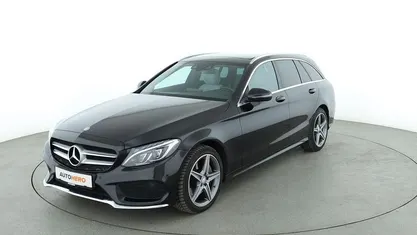 Schwarz Gebraucht 2016 Mercedes C400 AMG line Kombi | 23.500 € (Fairer Preis)