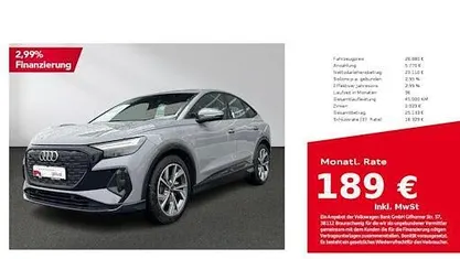 Kieselgrau Gebraucht 2022 Audi Q4 Sportback e-tron Ambiente SUV | 28.880 € (Fairer Preis)