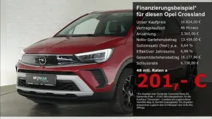 Gebraucht Opel Crossland Elegance 131 PS (96 kW) 2023 Kardio rot (metallic) SUV