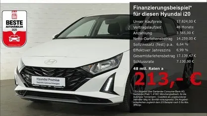 Usata Hyundai i20 Trend 101 CV (74 kW) 2025 Bianco Utilitaria