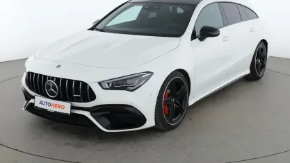 Gebraucht Mercedes CLA45 AMG Shooting Brake AMG 422 PS (310 kW) 2021 Weiß Kombi
