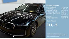 Schwarz Gebraucht 2024 Skoda Superb Selection Kombi | 32.780 € (Guter Preis)