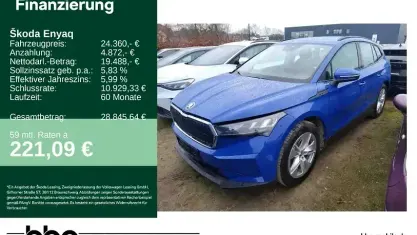 Gebraucht Skoda Enyaq iV 108 kW (148 PS) 2023 Blau SUV