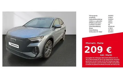 Geysirblau metallic Gebraucht 2023 Audi Q4 Sportback e-tron S-Line SUV | 39.950 € (Fairer Preis)