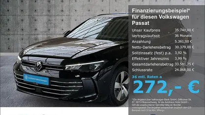 Second-hand VW Passat IQ Drive 150 CP (110 kW) 2025 Negru Break