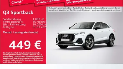 Gletscherweiß metallic Gebraucht 2025 Audi Q3 S-Line SUV | 42.973 € (Fairer Preis)