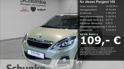Gebraucht Peugeot 108 Top! Collection 72 PS (52 kW) 2023 Gruen Limousine
