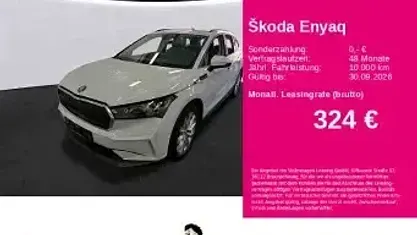 Gebraucht Skoda Enyaq iV Loft 108 kW (148 PS) 2023 Moonweiss metallic SUV