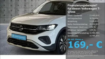 Gebraucht VW T-Cross Goal 116 PS (85 kW) 2025 Weiß SUV