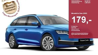 Neu Skoda Octavia Selection 116 PS (85 kW) 2026 Blau Limousine