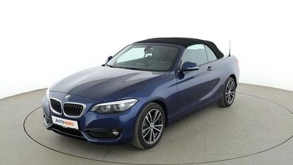 Używany BMW 218 Sport Line 150 KM (110 kW) 2019 Niebieski Kabriolet