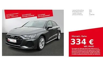 Gebraucht Audi A3 S-Line 150 PS (110 kW) 2025 Daytonagrau perleffekt Limousine