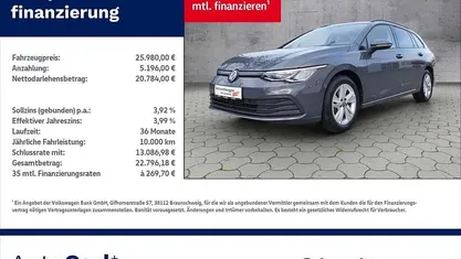 Delfingrau metallic Gebraucht 2022 VW Golf VIII Life Kombi | 25.980 € (Fairer Preis)