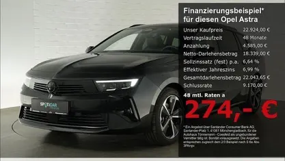 Schwarz Gebraucht 2024 Opel Astra Kombi | 22.924 € (Guter Preis)
