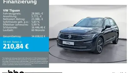 Usata VW Tiguan Life 150 CV (110 kW) 2024 Nero SUV
