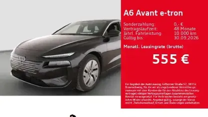 Gebraucht Audi A6 e-tron Ambiente 210 kW (286 PS) 2025 Mythosschwarz metallic Kombi