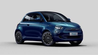 Nowe Fiat 500e La Prima 86 kW (118 KM) 2025 Niebieski Kabriolet