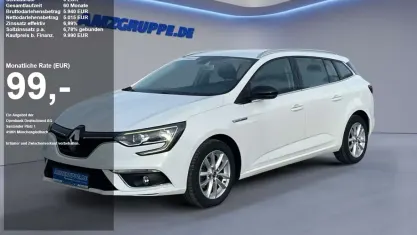 Gebraucht Renault Mégane GrandTour LIMITED 132 PS (97 kW) 2017 Weiss uni Kombi
