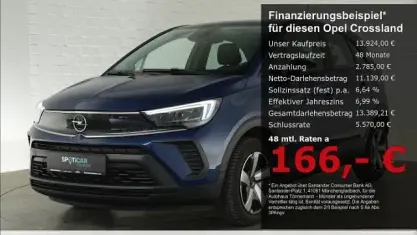 Gebraucht Opel Crossland Edition 110 PS (80 kW) 2022 Nautic blau SUV
