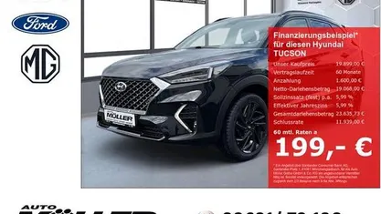 Phantom black / mic Gebraucht 2019 Hyundai Tucson N Line SUV | 19.899 € (Fairer Preis)
