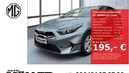 Lunasilber met Gebraucht 2024 Kia Ceed Vision Kleinwagen | 22.789 € (Guter Preis)