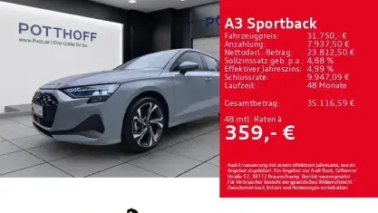 Gebraucht Audi A3 Ambiente 150 PS (110 kW) 2025 Pfeilgrau perleffekt Limousine