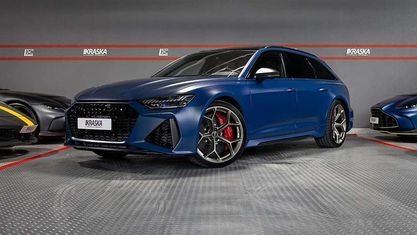 Nouă Audi RS6 Performance 630 CP (463 kW) 2025 Albastru Break