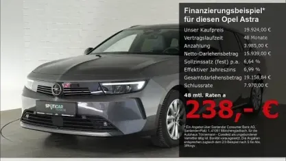 Gebraucht Opel Astra Elegance 131 PS (96 kW) 2023 Vulkan grau Kleinwagen