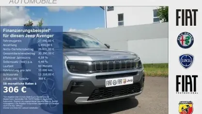 Neu Jeep Avenger Summit 110 PS (80 kW) 2026 Storm grey (grau) SUV