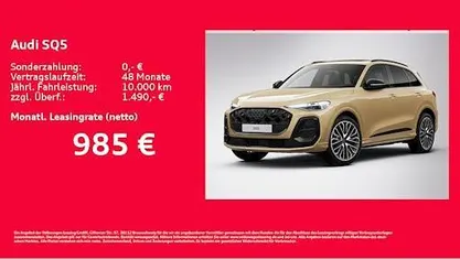 Gold Neu 2025 Audi SQ5 Ambiente SUV | 89.871 € (Fairer Preis)