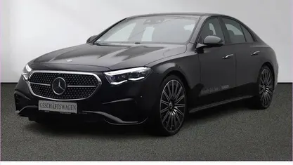 Lack obsidianschwarz Gebraucht 2025 Mercedes E450 AMG Limousine | 81.359 € (Guter Preis)