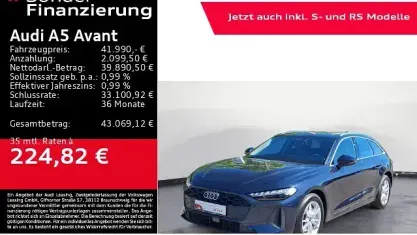 Gebraucht Audi A5 Sport 204 PS (150 kW) 2025 Firmamentblau metallic Kombi